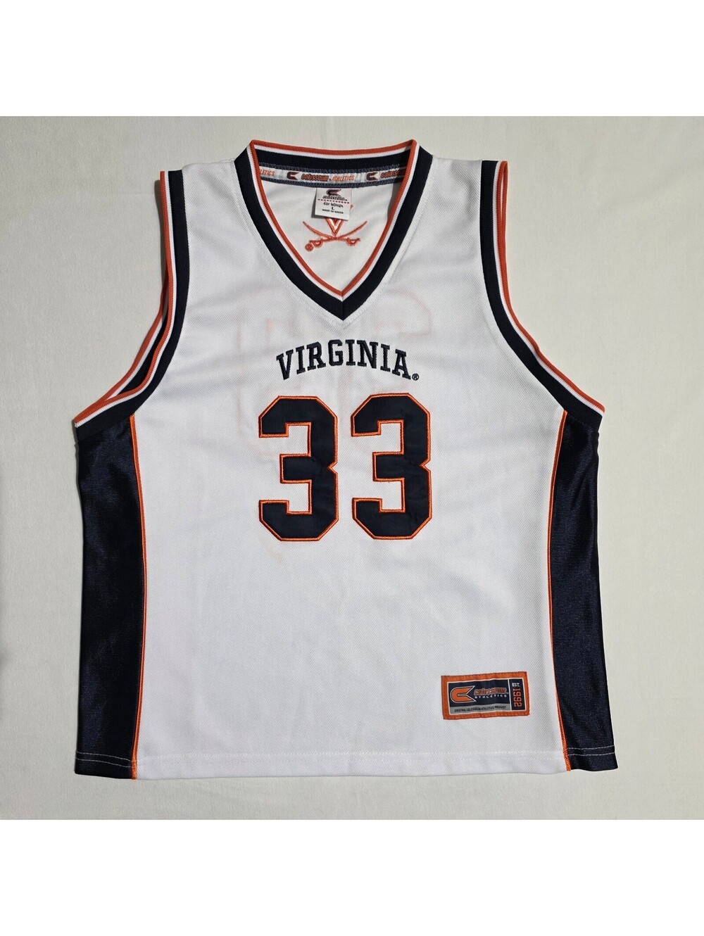 Y2K Vintage Colosseum UVA Virginia Cavaliers Basketball Jersey Womens Large #33